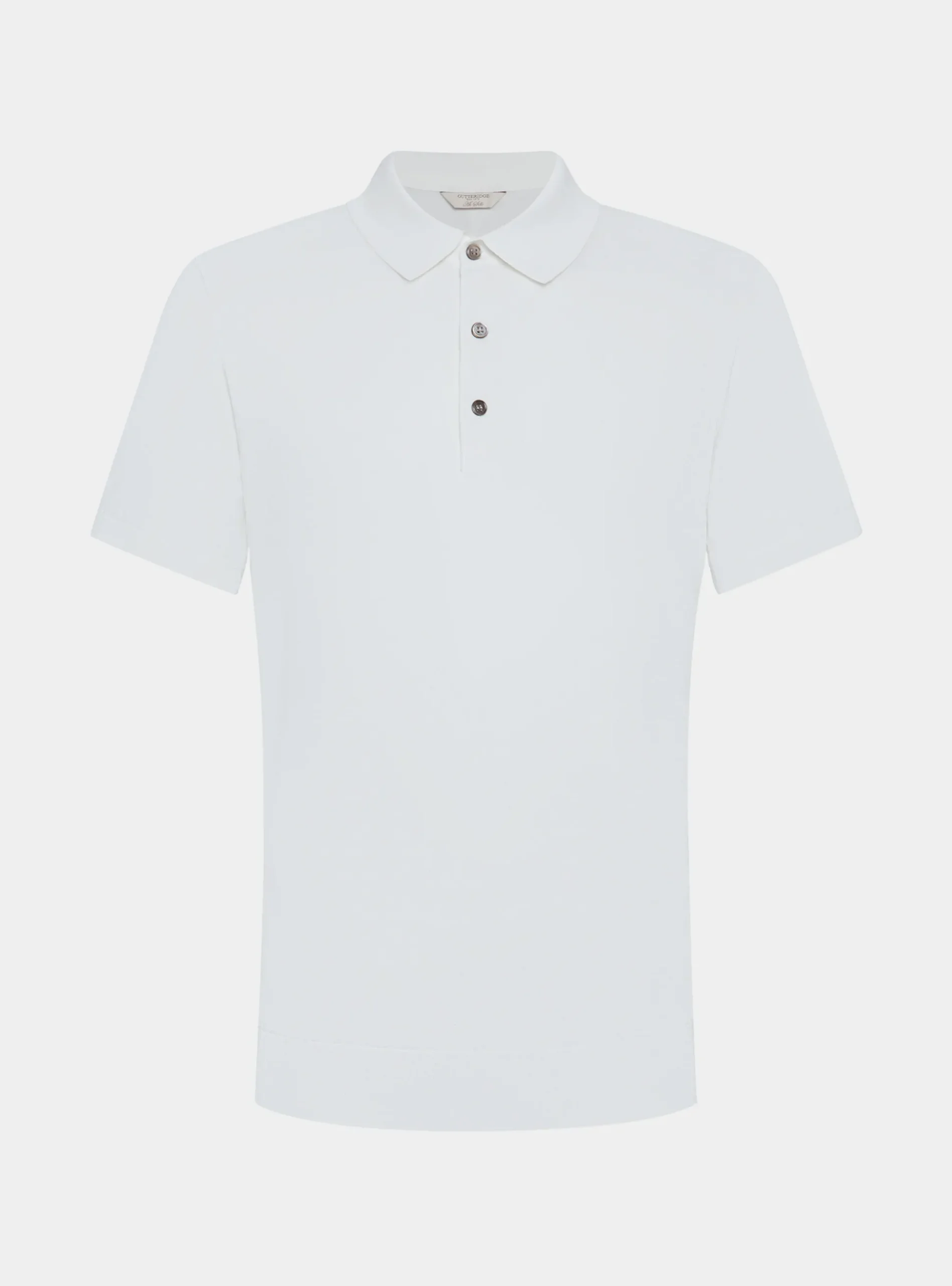 Maglia a polo in cotone e seta