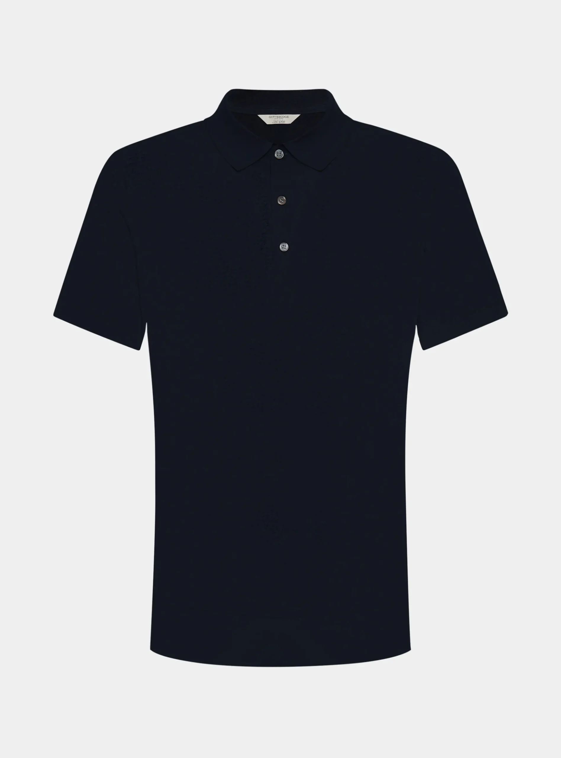 Maglia a polo in cotone e seta