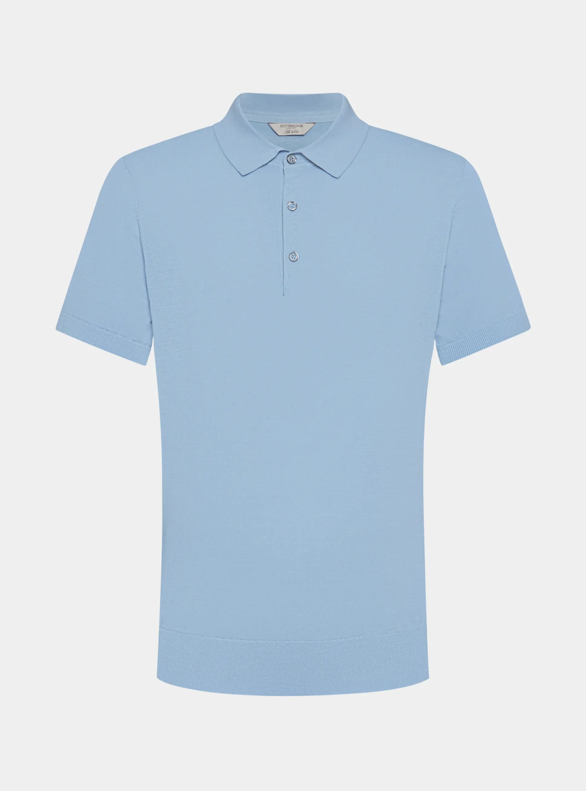 Maglia a polo in cotone e seta