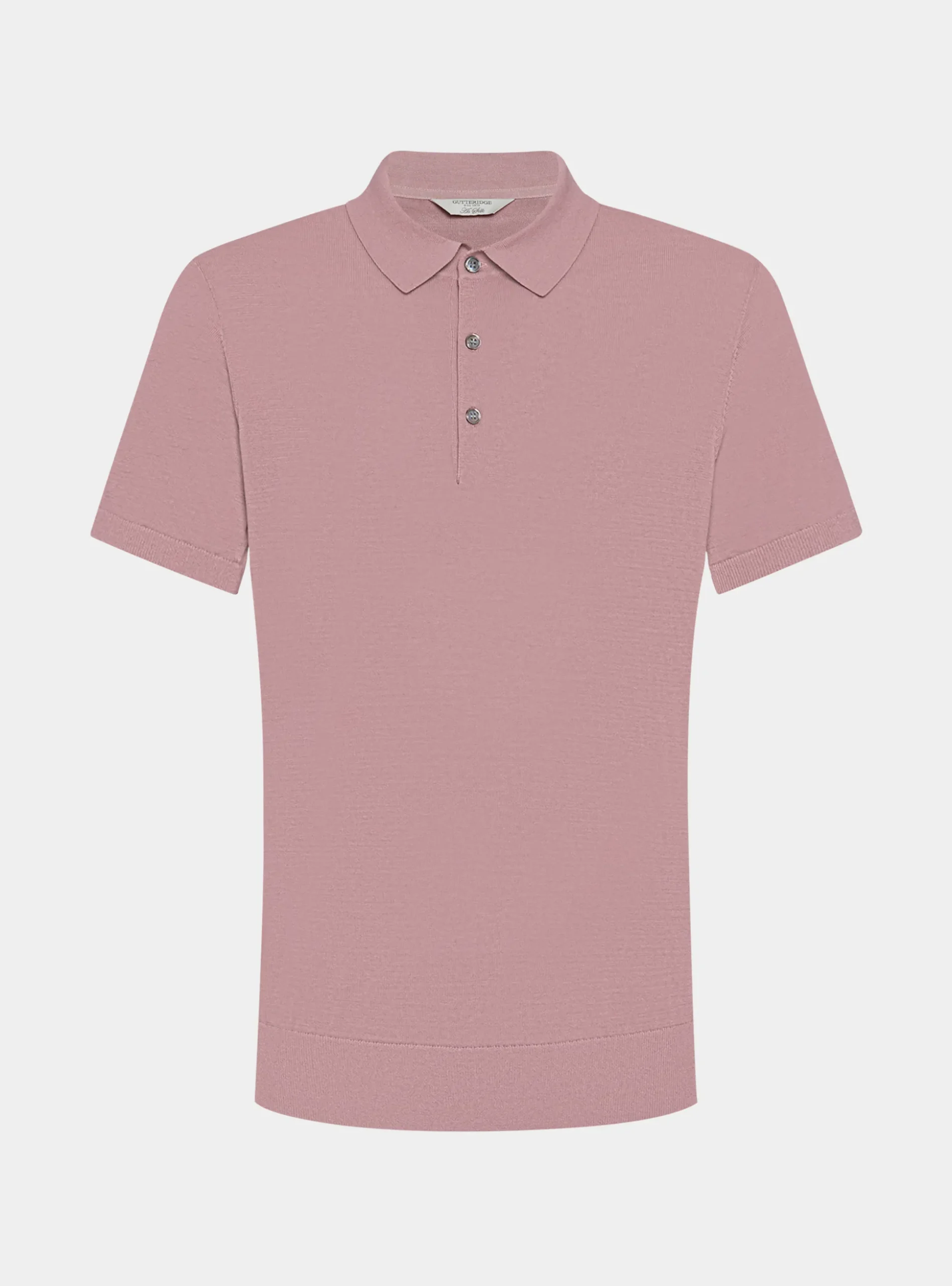 Maglia a polo in cotone e seta