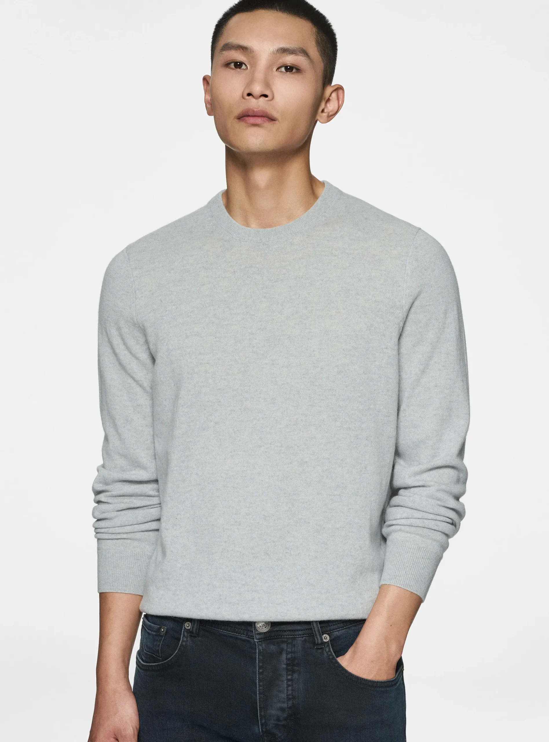 Maglia girocollo in cashmere