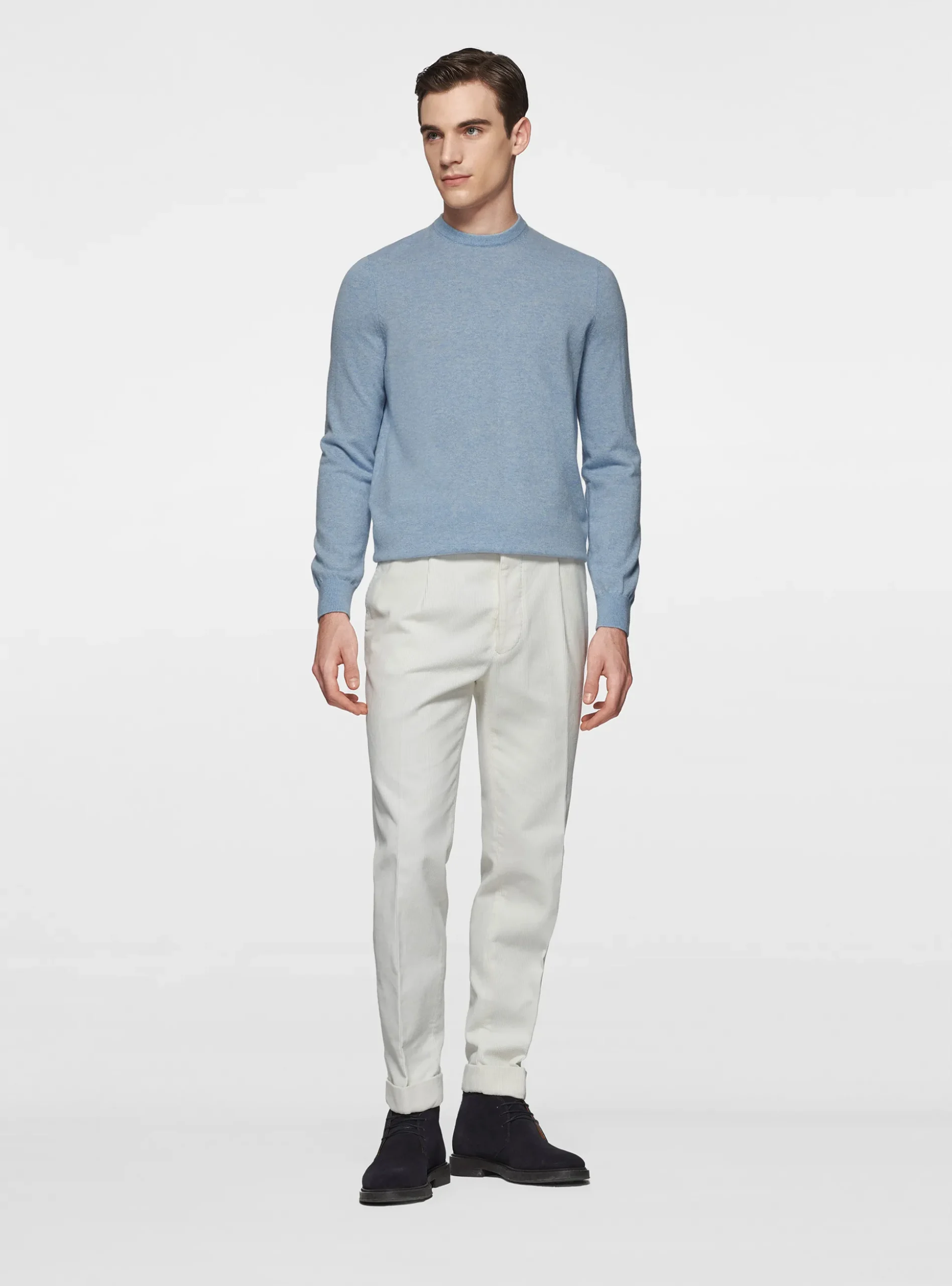 Maglia girocollo in cashmere
