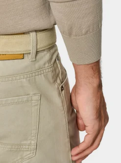Maglia girocollo in cotone e seta