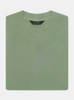 Maglia in puro cotone costa piatta