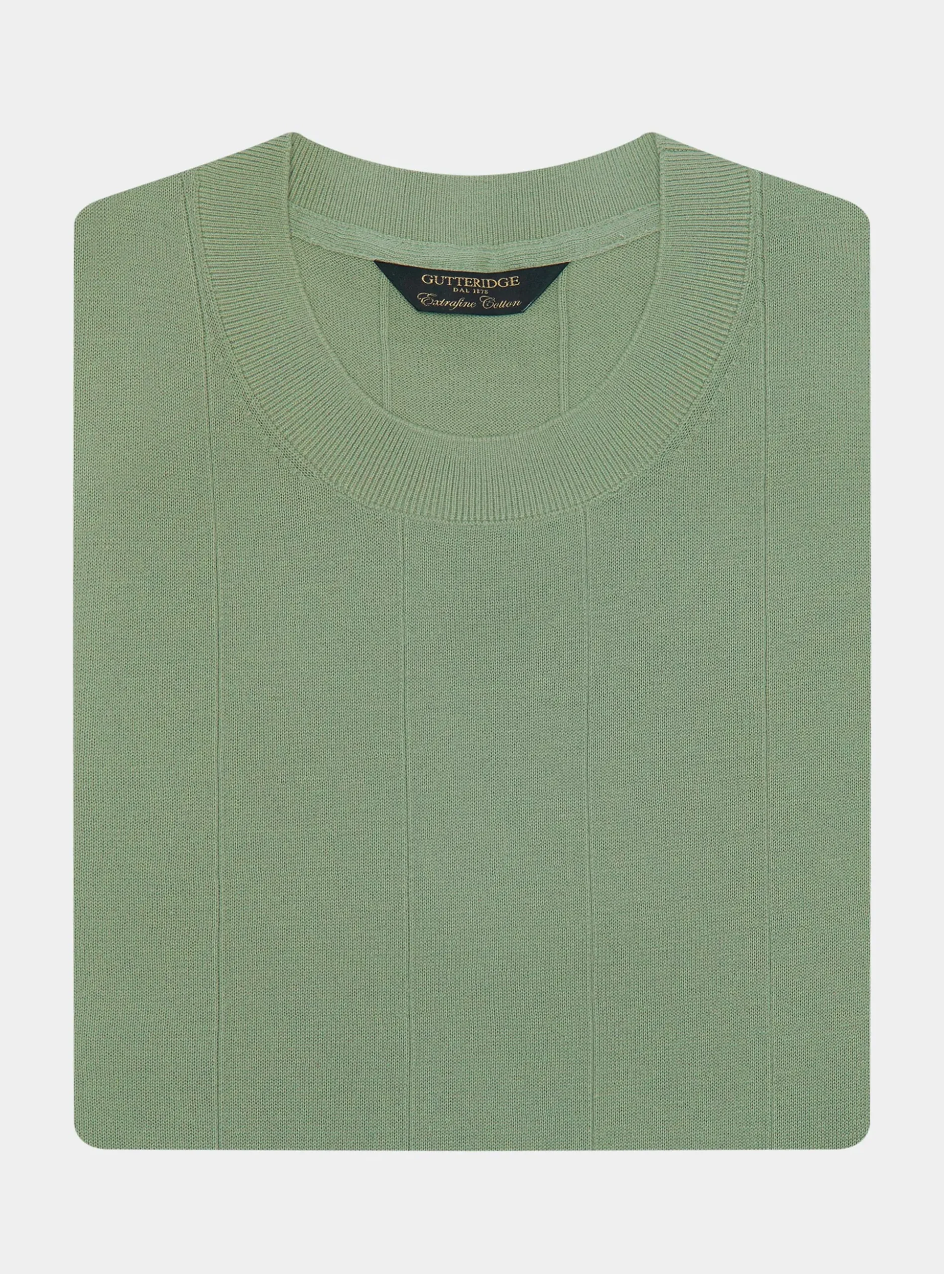 Maglia in puro cotone costa piatta
