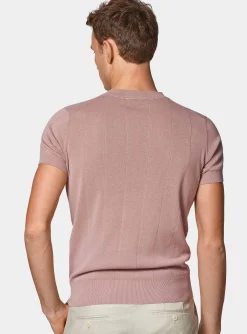 Maglia in puro cotone costa piatta