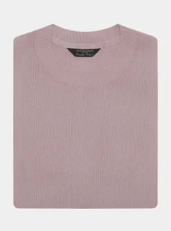 Maglia in puro cotone costa piatta