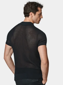 Maglia polo in crochet