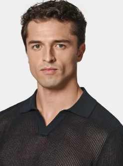 Maglia polo in crochet