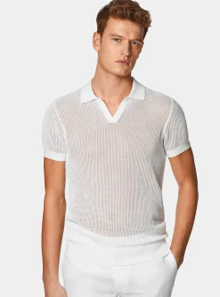 Maglia polo in crochet