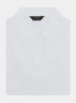 Maglia polo in crochet