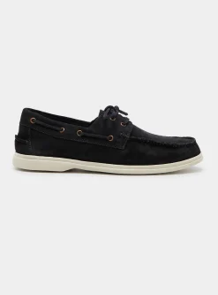 Mocassini allacciati in suede