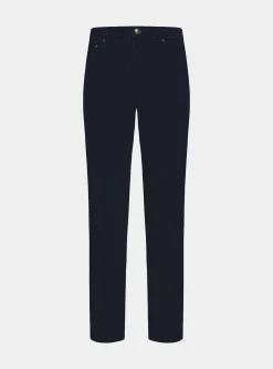 Pantaloni 5 tasche in twill di cotone