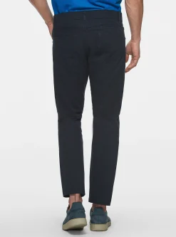 Pantaloni 5 tasche in twill di cotone