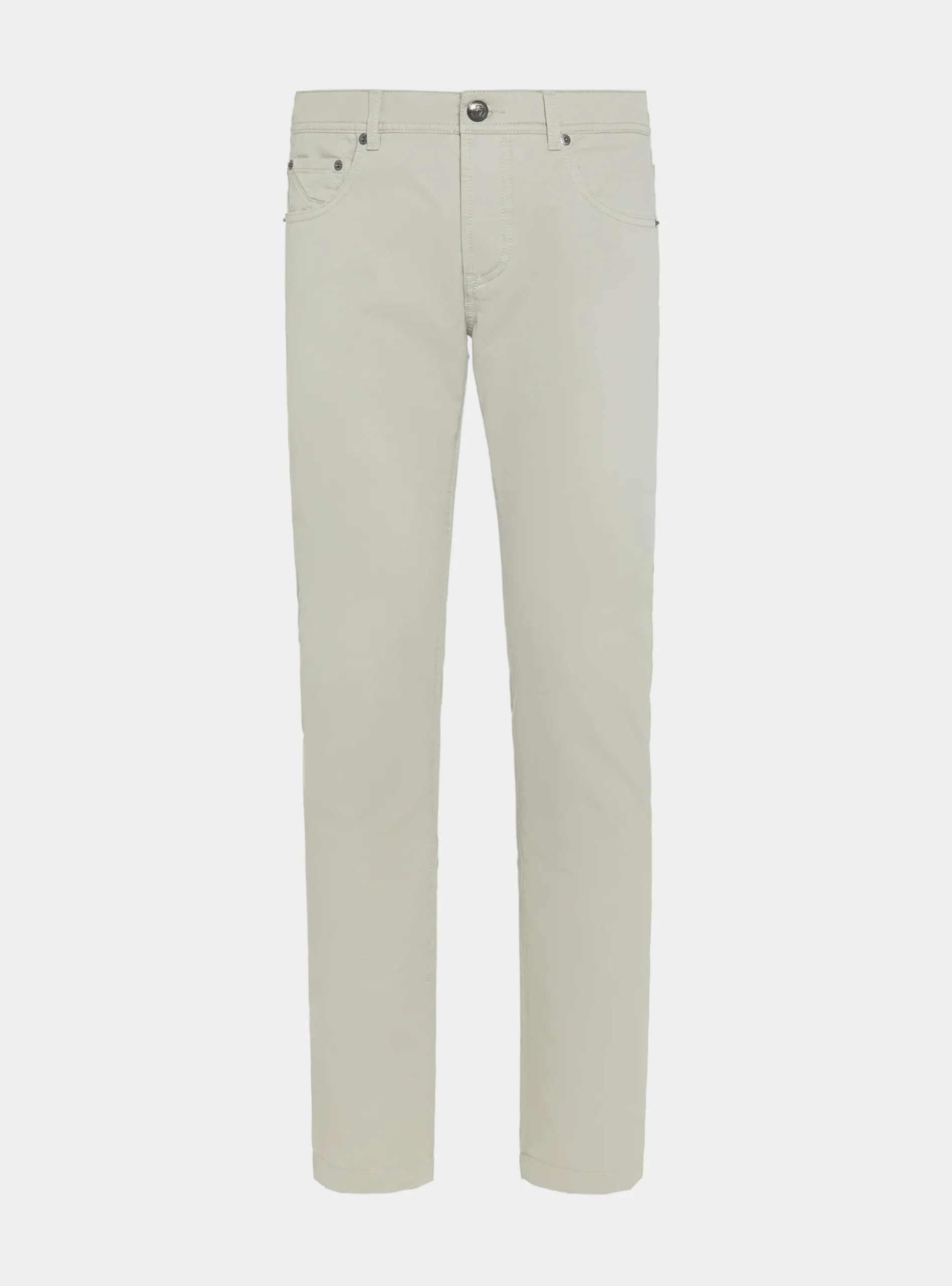 Pantaloni 5 tasche in twill di cotone