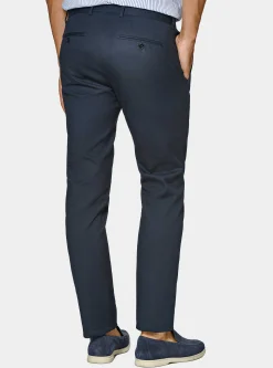 Pantaloni abito in cotone armaturato