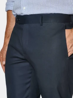 Pantaloni abito in cotone armaturato
