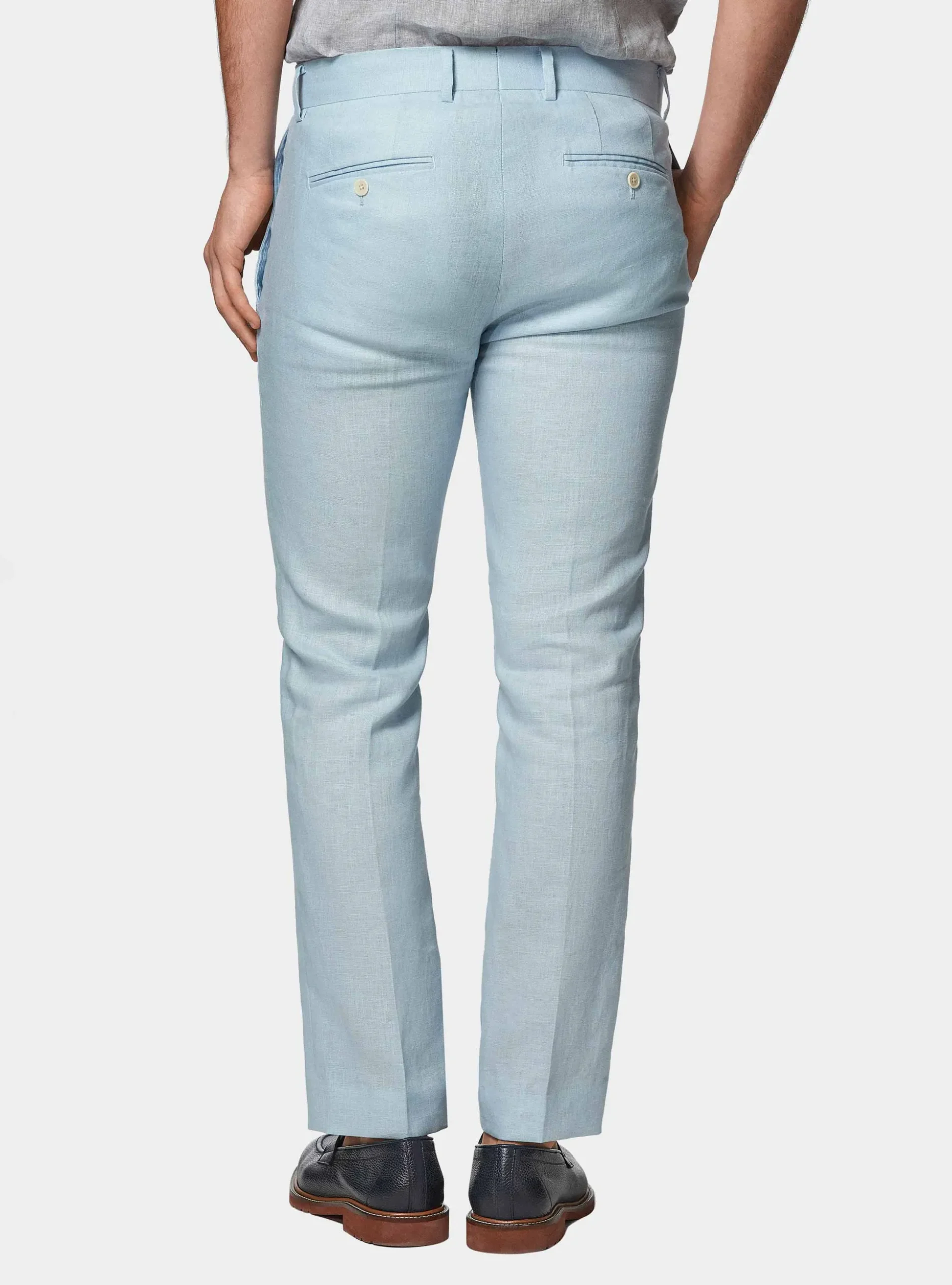 Pantaloni abito in puro lino