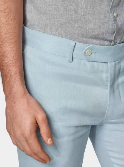 Pantaloni abito in puro lino
