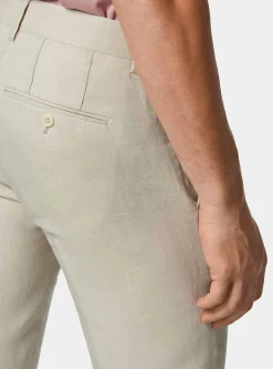Pantaloni abito in puro lino