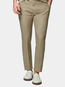 Pantaloni abito in puro lino