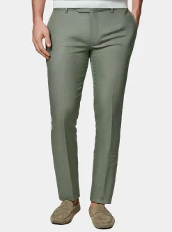 Pantaloni abito in puro lino