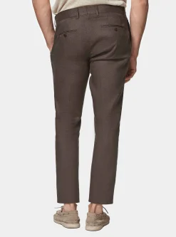 Pantaloni abito in puro lino