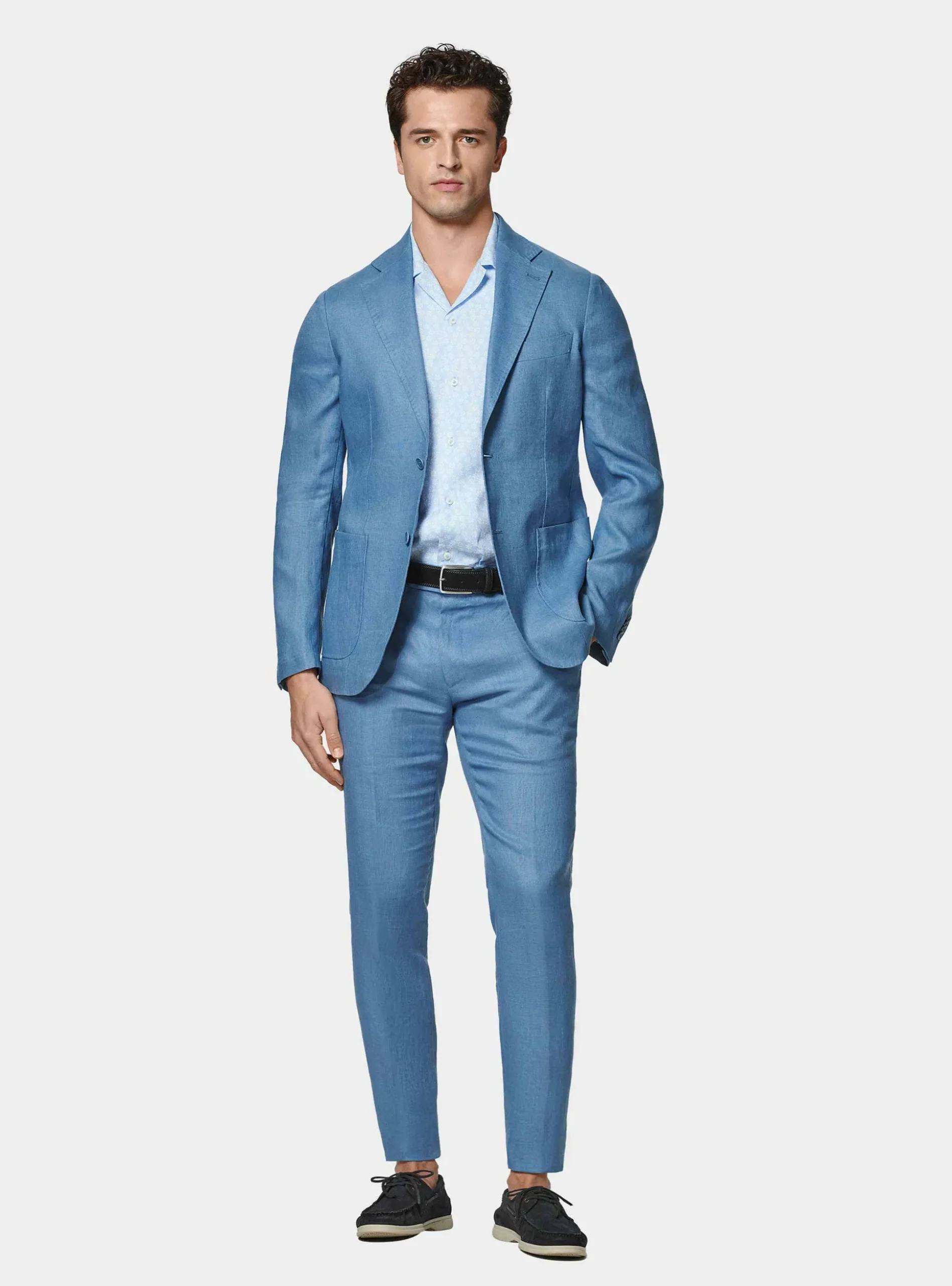 Pantaloni abito in puro lino