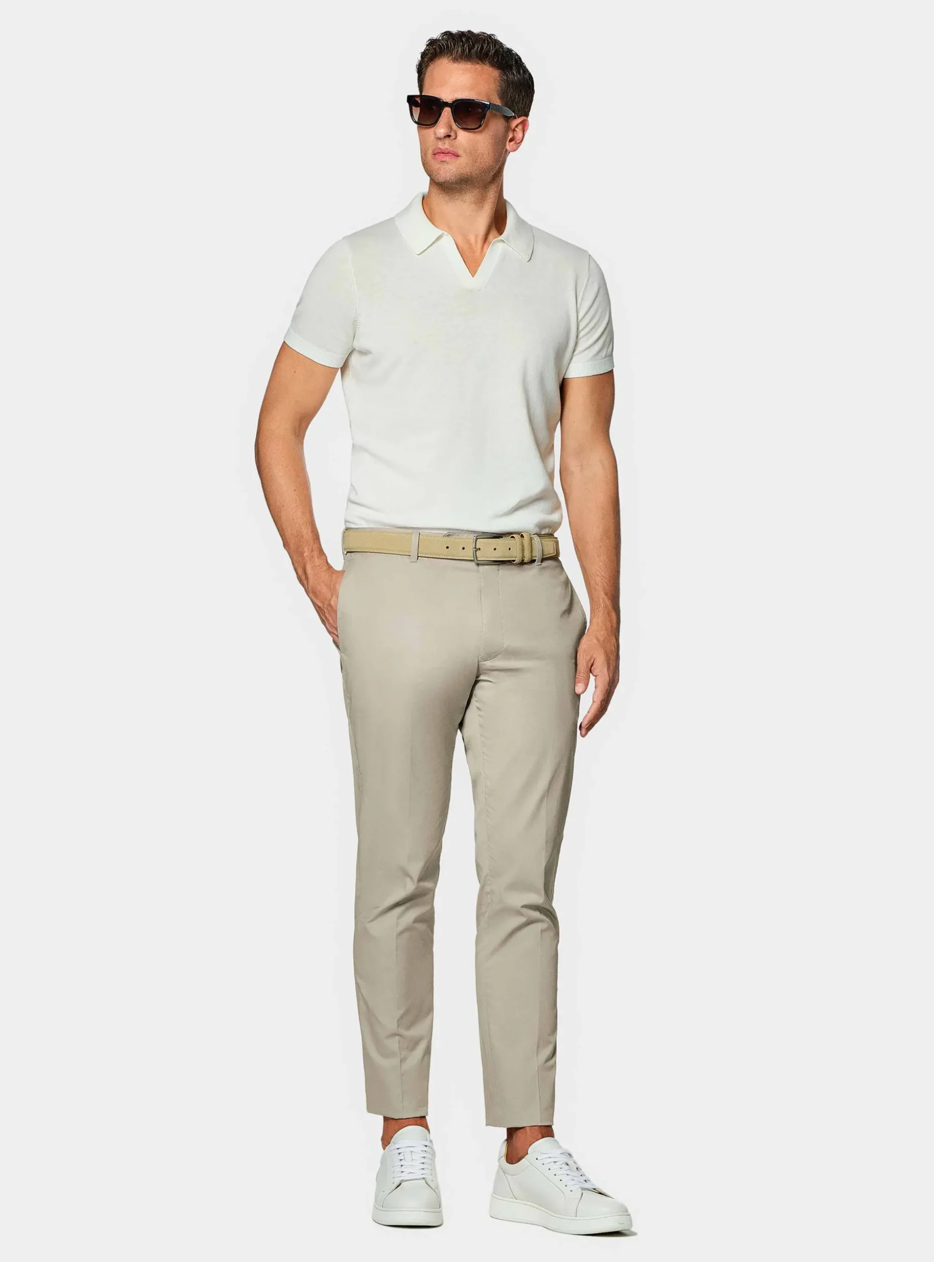 Pantaloni chino in twill leggero