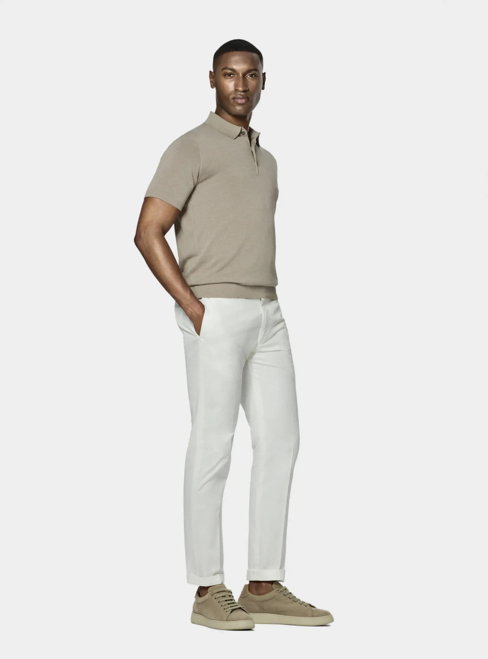 Pantaloni chino in twill leggero