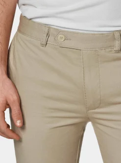 Pantaloni chino slim fit in cotone twill