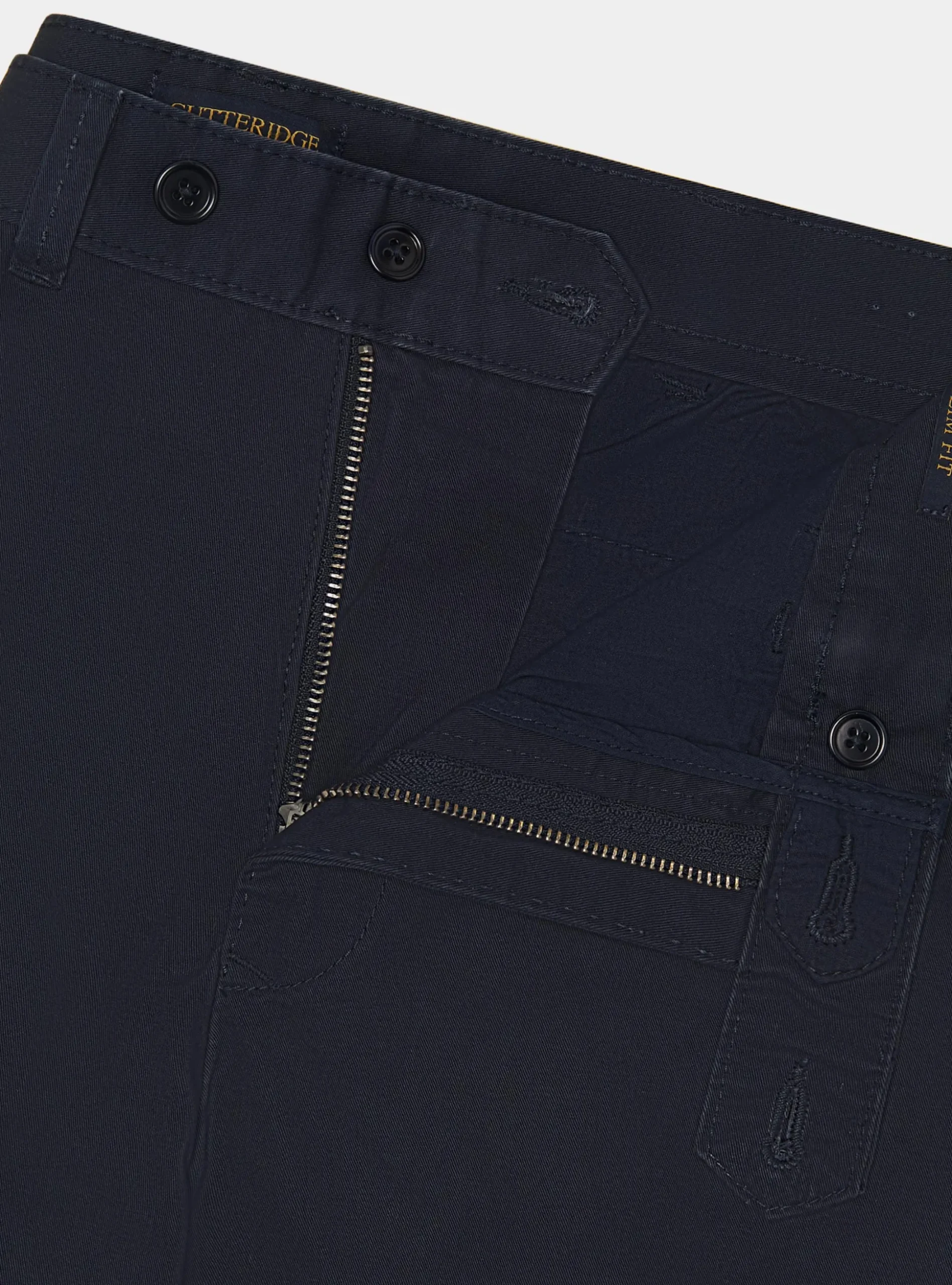 Pantaloni chino slim fit in cotone twill