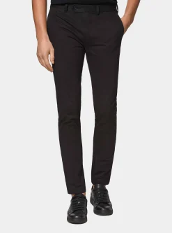 Pantaloni chino slim fit in cotone twill