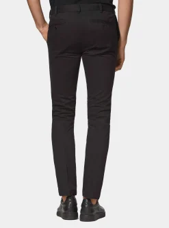 Pantaloni chino slim fit in cotone twill