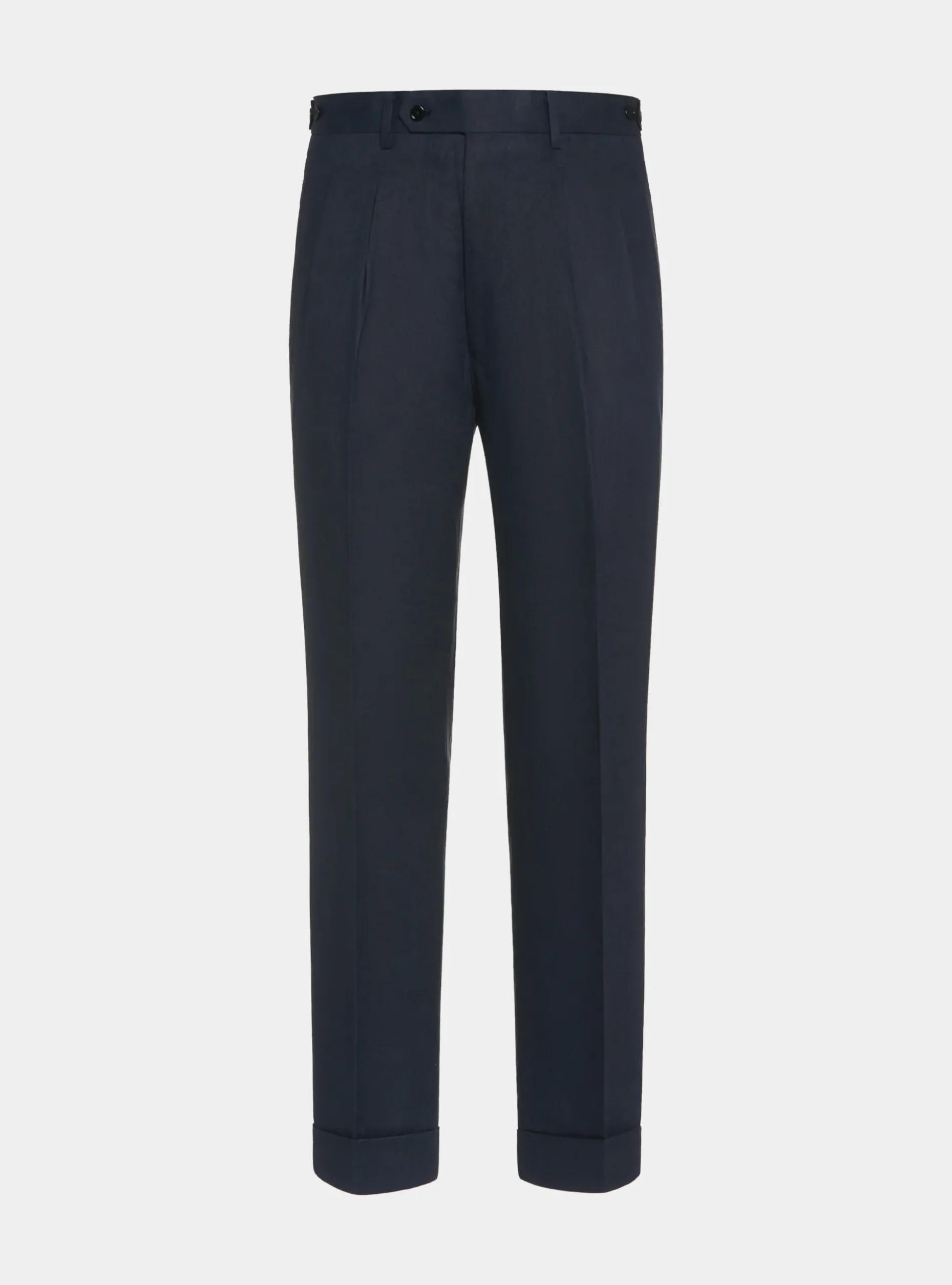 Pantaloni doppia pince in puro lino
