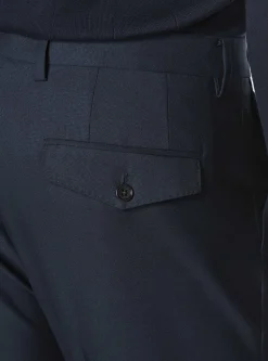 Pantaloni doppia pince in pura lana Vitale Barberis Canonico