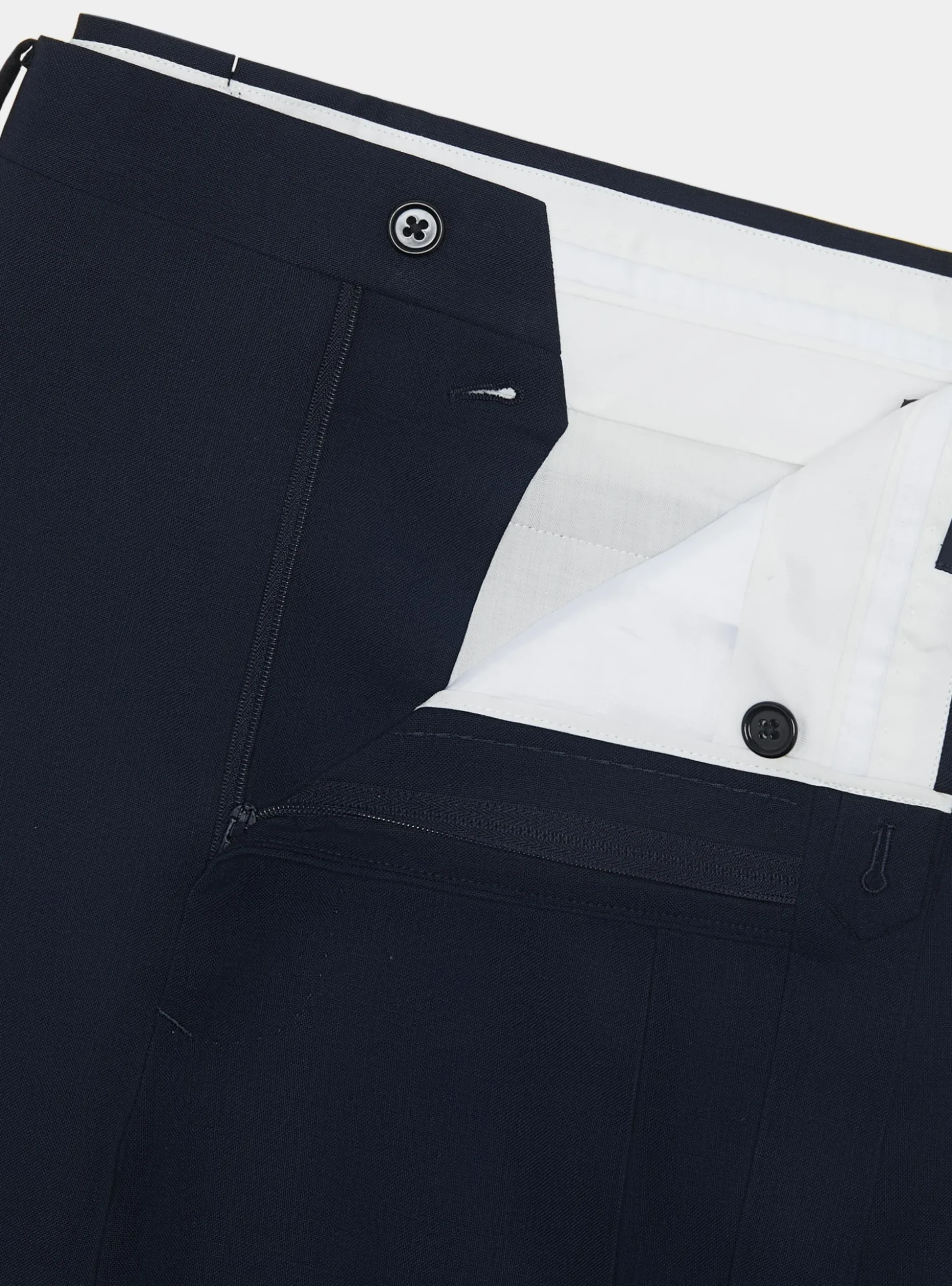 Pantaloni doppia pince in pura lana Vitale Barberis Canonico