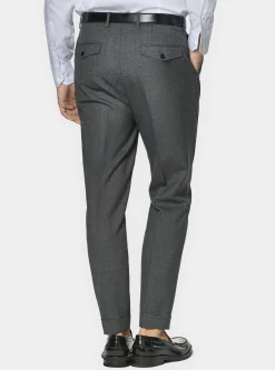 Pantaloni doppia pince in pura lana Vitale Barberis Canonico