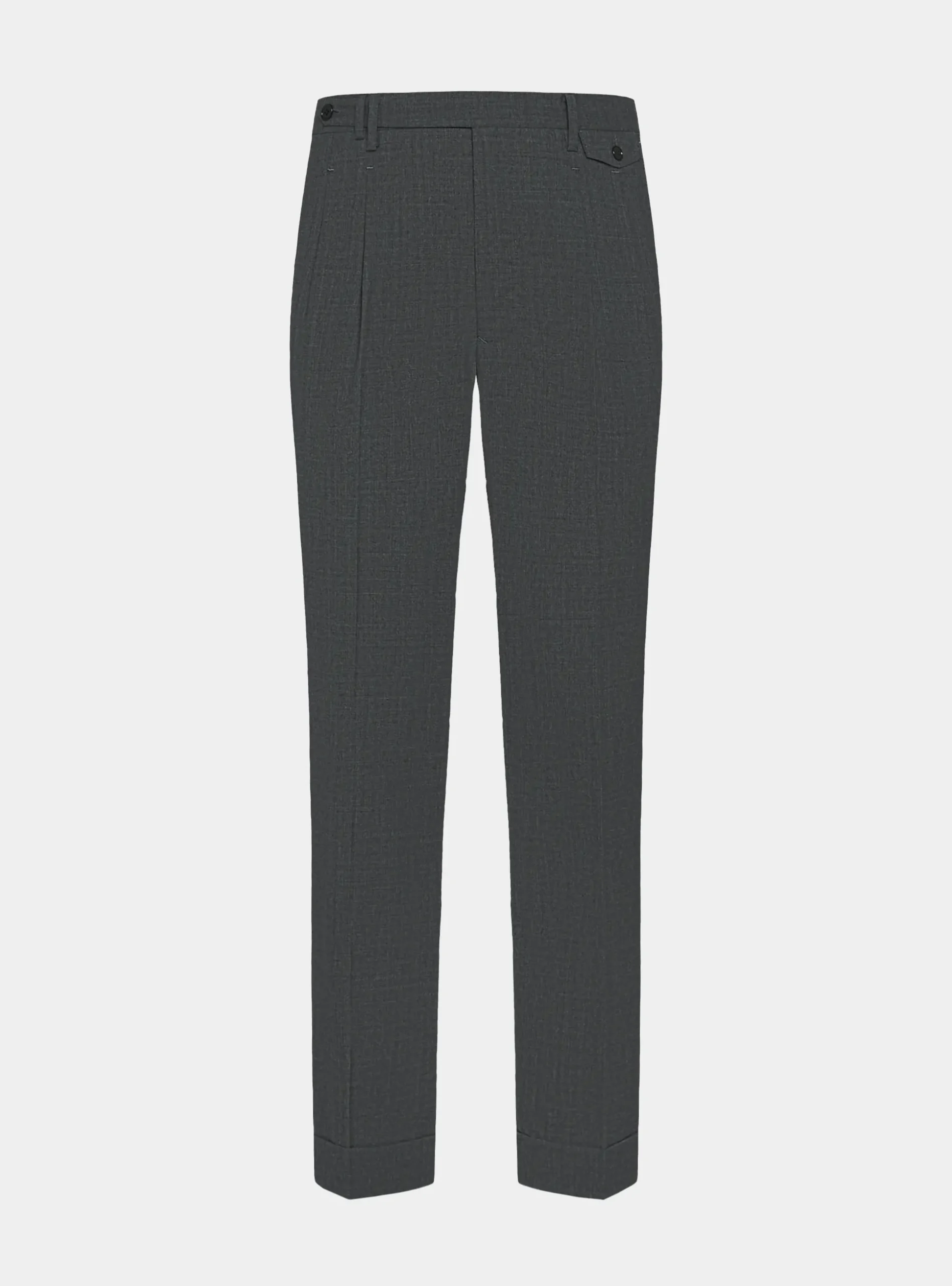 Pantaloni doppia pince in pura lana Vitale Barberis Canonico