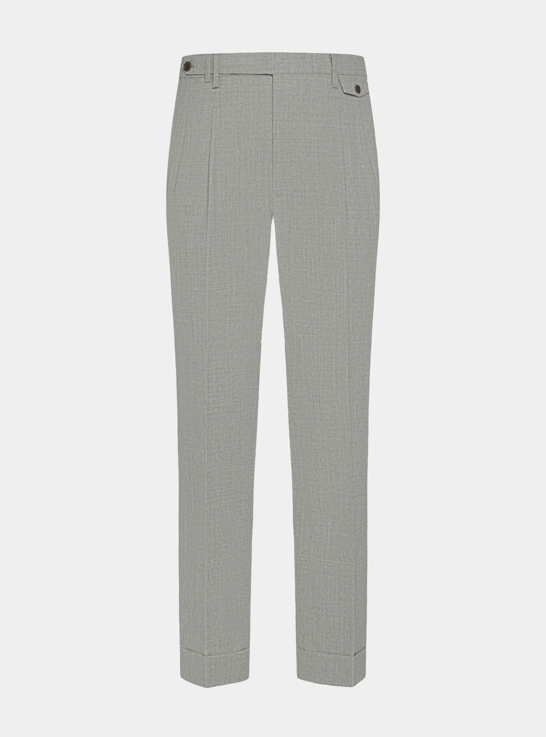 Pantaloni doppia pince in pura lana Vitale Barberis Canonico