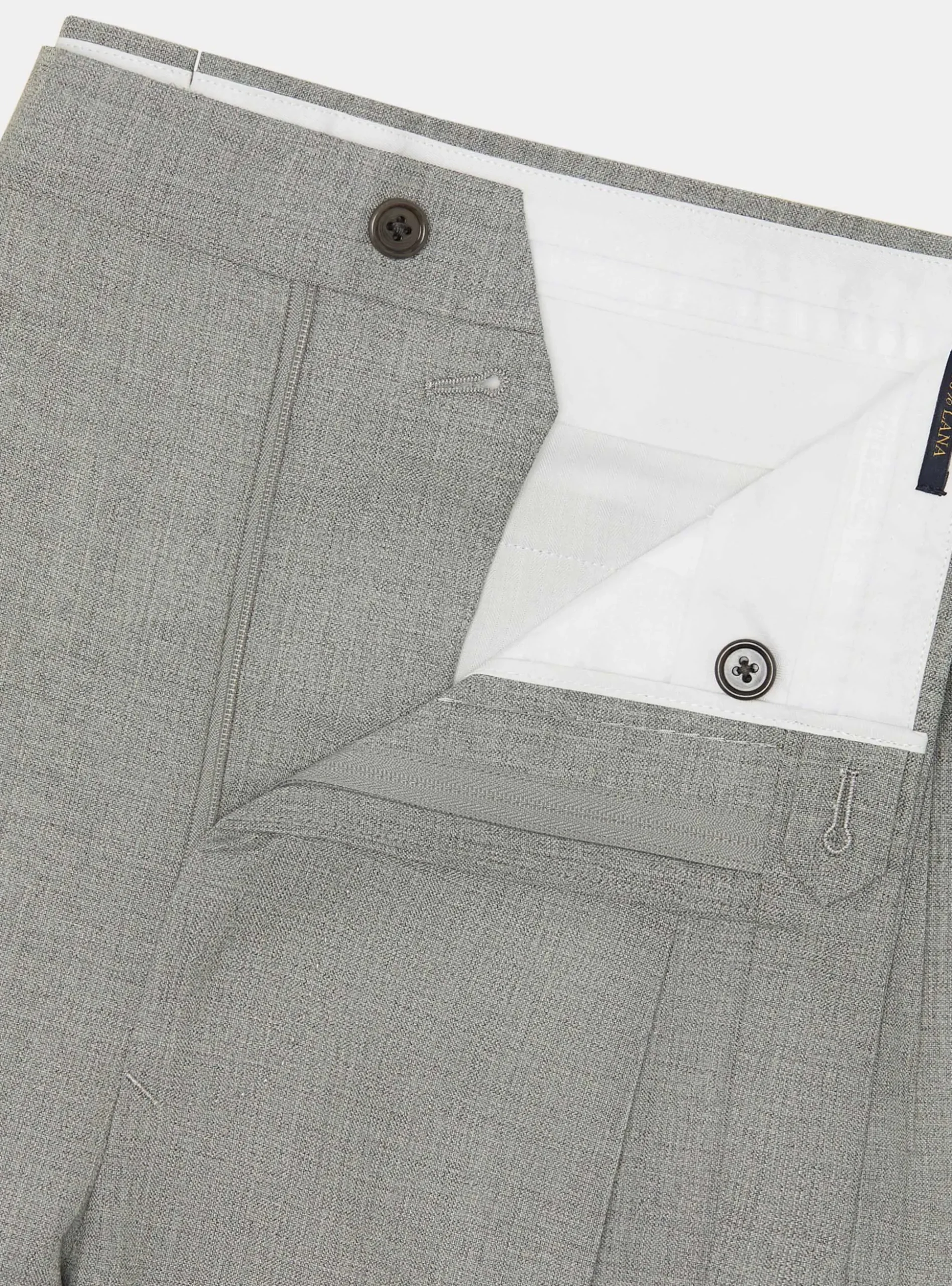 Pantaloni doppia pince in pura lana Vitale Barberis Canonico