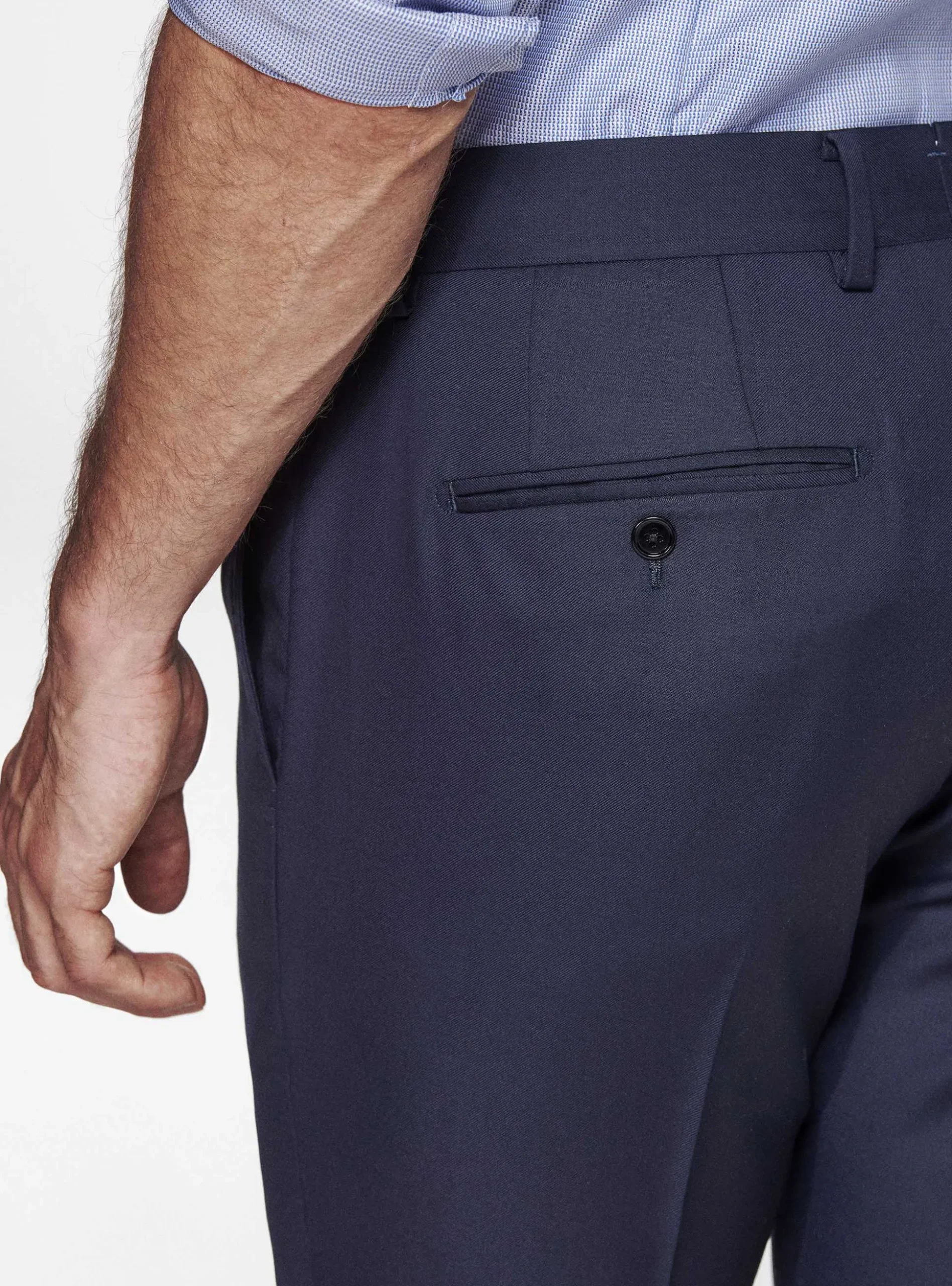 Pantaloni drop 4 in pura lana Vitale Barberis Canonico