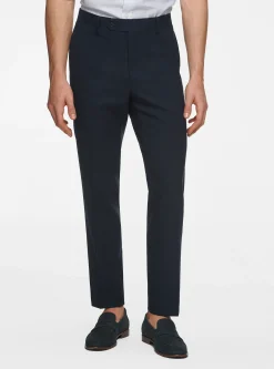 Pantaloni drop 4 in pura lana