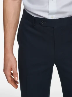 Pantaloni drop 4 in pura lana