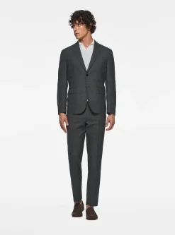 Pantaloni drop 4 in pura lana