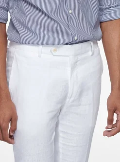Pantaloni in puro lino