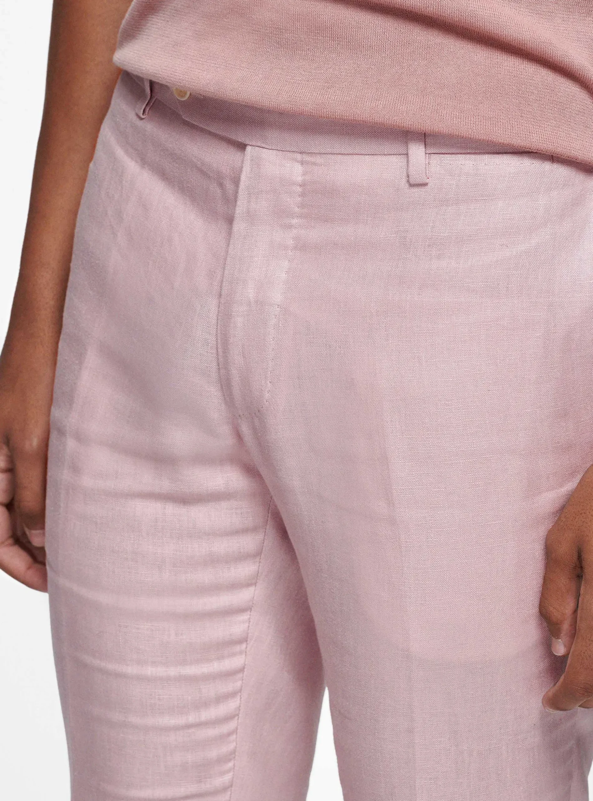 Pantaloni in puro lino