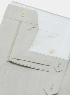 Pantaloni in puro lino