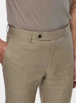 Pantaloni in puro lino