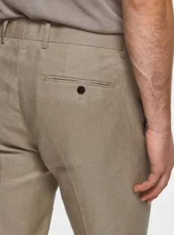 Pantaloni in puro lino